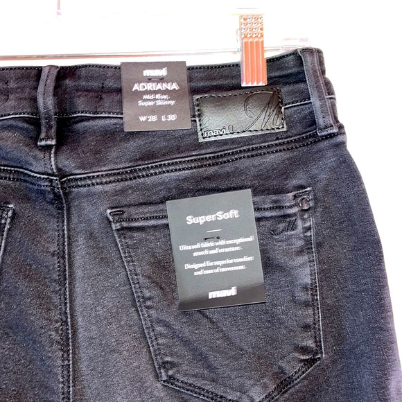 NWT - ADRIANA Dark Smoke Supersoft jeans. These are gorgeous. Size: 28/30. - Picture 3 of 10